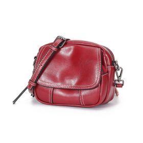 Shoulder Bag Patent Simple Full Grain Burgundy Handbag Crossbody